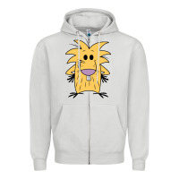 Dove Grey norbet angry beaver Zipper Hoodie - artisFamous