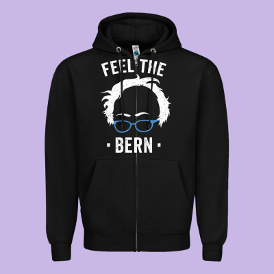 Bernie Sanders For Now Zipper Hoodie Designed By Artisfamous
