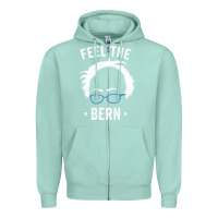 Seafoam bernie sanders for now Zipper Hoodie - artisFamous