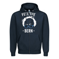 Navy bernie sanders for now Zipper Hoodie - artisFamous