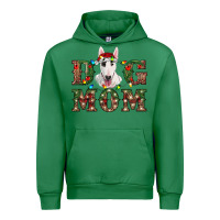 Emerald Christmas Dog Mom Bull Terrier Urban Hoodie - RanaPortraitStore