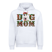 White Christmas Dog Mom Bull Terrier Urban Hoodie - RanaPortraitStore
