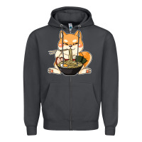 Smoke shiba inu dog ramen Zipper Hoodie - artisFamous