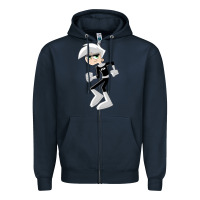 Navy danny phantom run Zipper Hoodie - artisFamous
