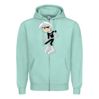 Seafoam danny phantom run Zipper Hoodie - artisFamous