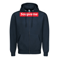 Navy SOUPREME Zipper Hoodie - artisFamous