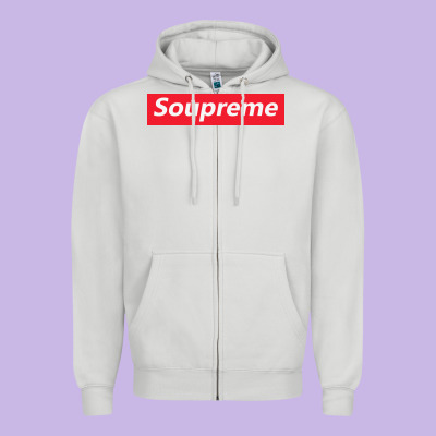 Soupreme Zipper Hoodie Designed By Artisfamous