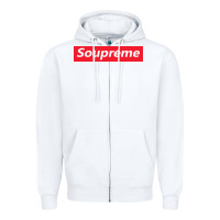 White SOUPREME Zipper Hoodie - artisFamous