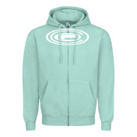 Seafoam orange county drums Zipper Hoodie - artisFamous