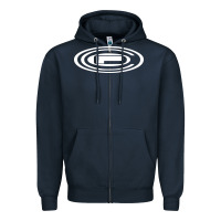 Navy orange county drums Zipper Hoodie - artisFamous