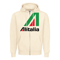 Sandshell alitalia Zipper Hoodie - artisFamous
