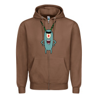 Chestnut plankton Zipper Hoodie - artisFamous