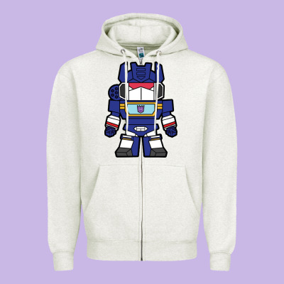 Soundwave Transformers Chibi Zipper Hoodie Designed By Artisfamous