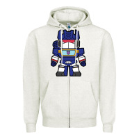 Oatmeal Heather soundwave transformers chibi Zipper Hoodie - artisFamous