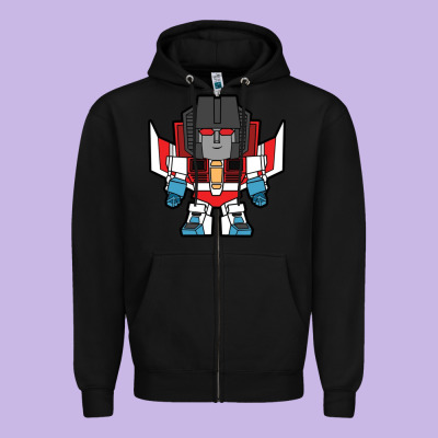 Starscream Chibi Zipper Hoodie Designed By Artisfamous