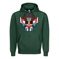 Sports Green starscream chibi Zipper Hoodie - artisFamous