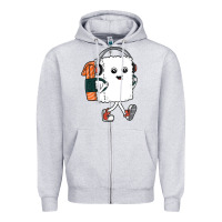 Heather Grey sushi cool Zipper Hoodie - artisFamous