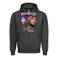 Charcoal Heather lil peep Zipper Hoodie - artisFamous
