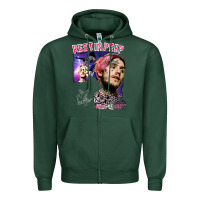 Sports Green lil peep Zipper Hoodie - artisFamous