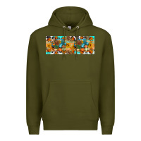 Army Green Thanksgiving Turkey Truck Premium Hoodie - Artiststas