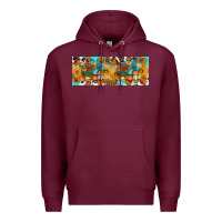 Burgundy Thanksgiving Turkey Truck Premium Hoodie - Artiststas