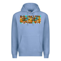 Colony Blue Thanksgiving Turkey Truck Premium Hoodie - Artiststas