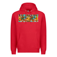 Red Thanksgiving Turkey Truck Premium Hoodie - Artiststas