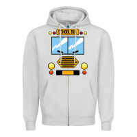 Dove Grey school bus costume cool halloween Zipper Hoodie - artisFamous