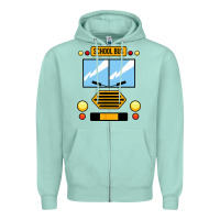 Seafoam school bus costume cool halloween Zipper Hoodie - artisFamous