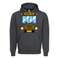 Smoke school bus costume cool halloween Zipper Hoodie - artisFamous