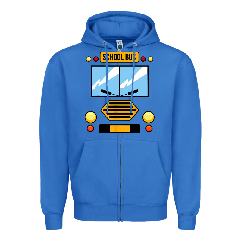 School Bus Costume Cool Halloween Zipper Hoodie by artisFamous | Teevron