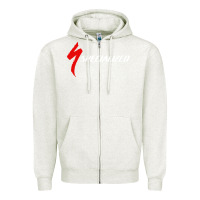Oatmeal Heather bicycle company Zipper Hoodie - artisFamous