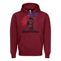 Burgundy les deplorables Zipper Hoodie - artisFamous