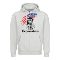 Dove Grey les deplorables Zipper Hoodie - artisFamous