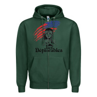 Sports Green les deplorables Zipper Hoodie - artisFamous