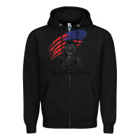 Black les deplorables Zipper Hoodie - artisFamous