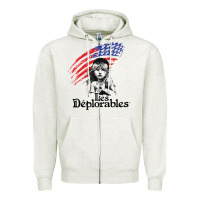 Oatmeal Heather les deplorables Zipper Hoodie - artisFamous