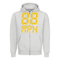 Dove Grey 88mph funny Zipper Hoodie - artisFamous