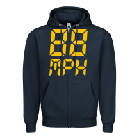 Navy 88mph funny Zipper Hoodie - artisFamous