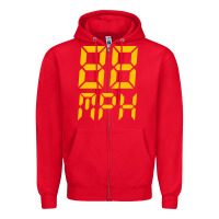 Red 88mph funny Zipper Hoodie - artisFamous