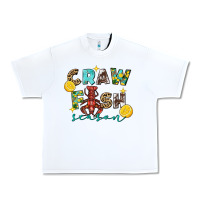White crawfish season 2 Urban Heavy Tee - FaDigitalArtStudio