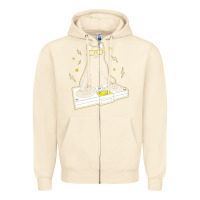 Sandshell cat dj Zipper Hoodie - artisFamous