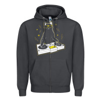 Smoke cat dj Zipper Hoodie - artisFamous