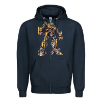 Navy transformers Zipper Hoodie - artisFamous