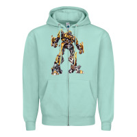 Seafoam transformers Zipper Hoodie - artisFamous