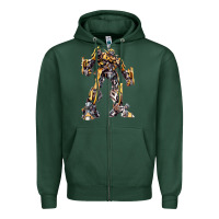 Sports Green transformers Zipper Hoodie - artisFamous