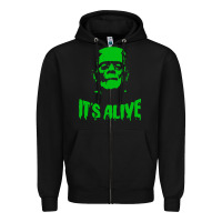 Black frankenstein Zipper Hoodie - artisFamous