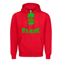 Red frankenstein Zipper Hoodie - artisFamous