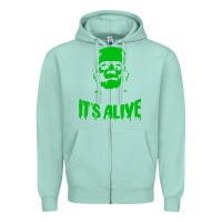 Seafoam frankenstein Zipper Hoodie - artisFamous