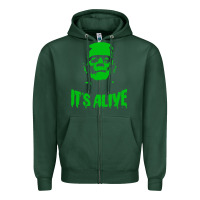 Sports Green frankenstein Zipper Hoodie - artisFamous